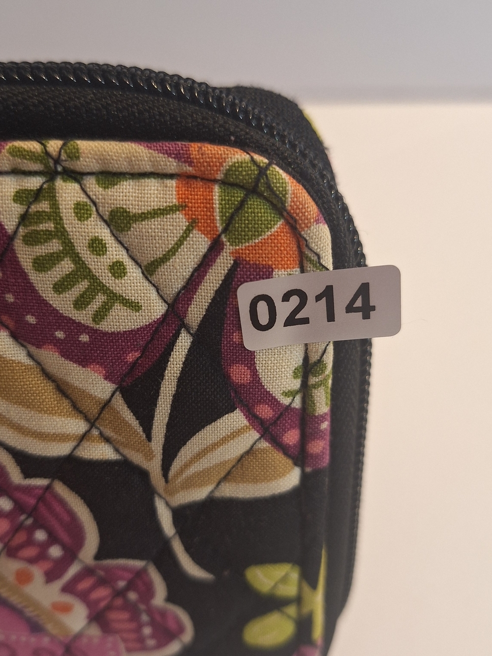 Vera Bradley Turnlock Floral Zip Wallet in Black, Pink and Green - Picture 10 of 10